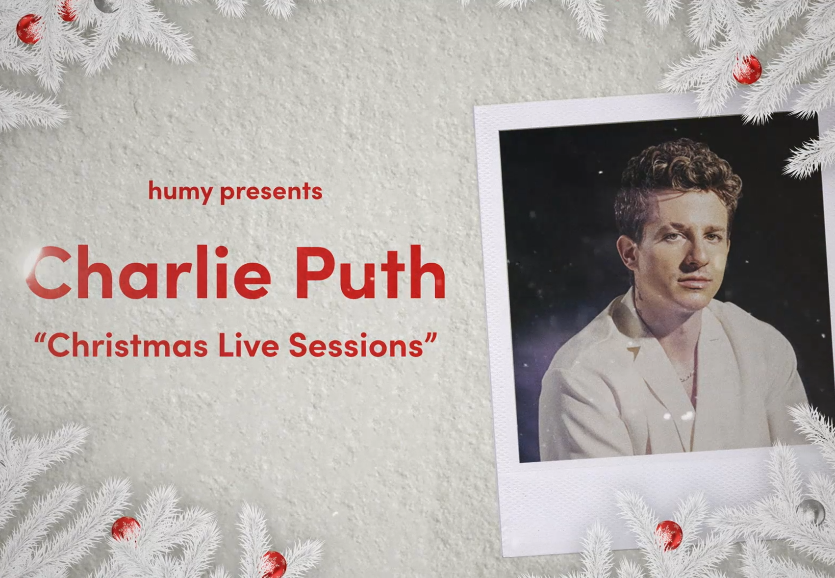 Charlie Puth「Christmas Live Session」動画制作